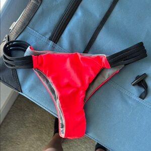 Vibrant Red Bikini Bottom